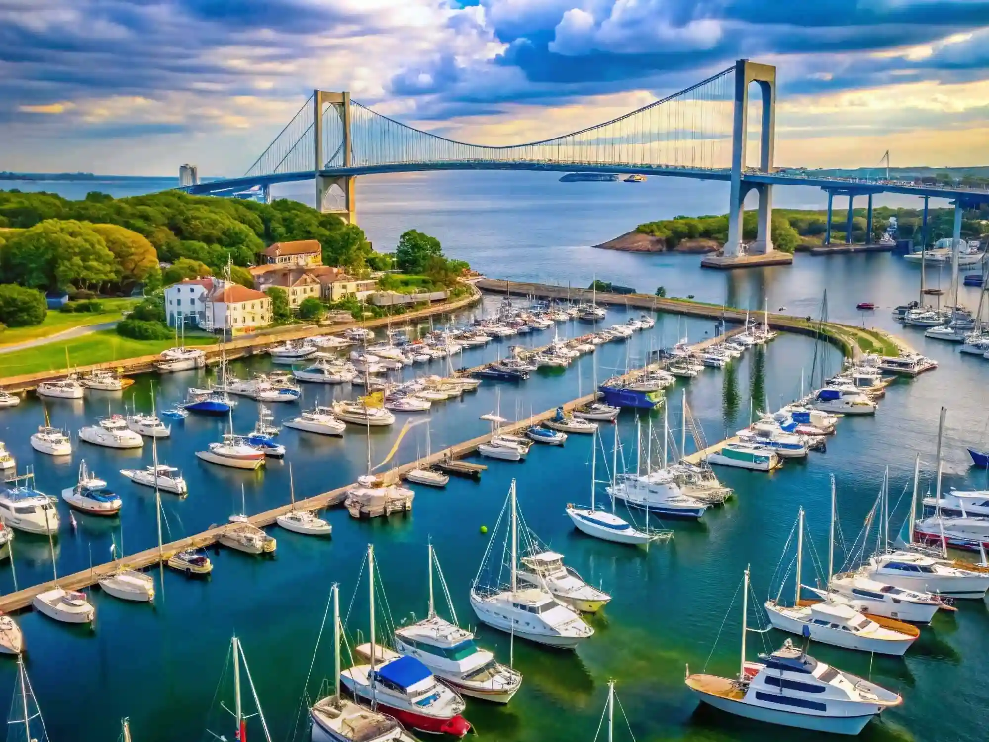 Newports Best SelfGuided GPS Audio Driving Tour Rhode Island  Main Sites Gilded Age Mansions  Ocean image